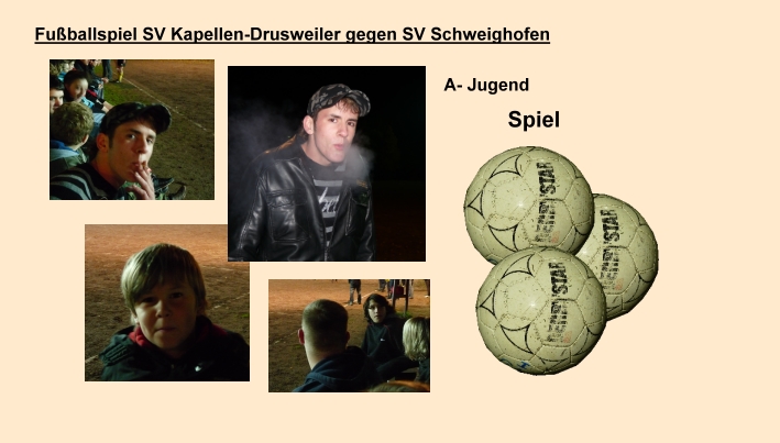 A-Jugend Kapellen-Drusweiler gegen SV Schweighofen