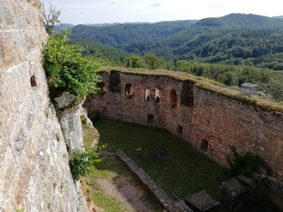 Die Burg Gräfenstein bei Merzalben (Südwestpfalz)