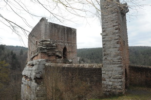 Die Burg Spangenberg (Pfalz)