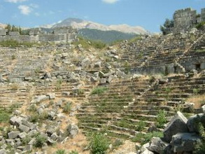 Tlos:Überreste des Amphitheaters in Tlos