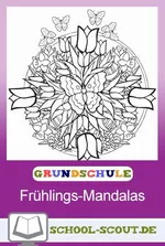 Frhlingshafte Mandalas in verschiedenen Schwierigkeitsgraden - Der Frhling in der Grundschule 
