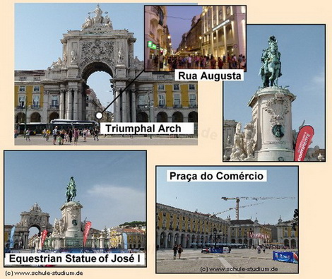 Lissabon Lissabon. Praca do Comercio.