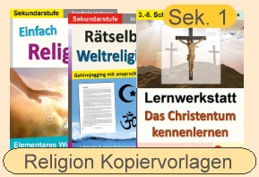 Religion Kopiervorlagen