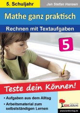 Mathe Kopiervorlagen mit Lösungen - Mathe ganz praktisch, 5. Schuljahr