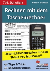 Mathe Kopiervorlagen mit Lösungen - Rechnen mit dem Taschenrechner