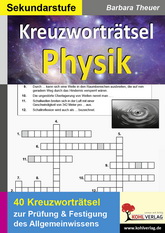 Kreuzwortrtsel Physik