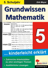 Mathe Kopiervorlagen mit Lösungen - Grundwissen Mathematik 5