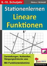 Mathe Kopiervorlagen mit Lösungen - Lineare Funktionen. Lernen an Stationen