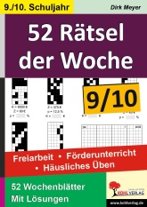Mathe Kopiervorlagen mit Lösungen - 52 Rtsel der Woche