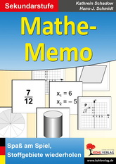 Mathe Kopiervorlagen mit Lösungen - Mathe Memo