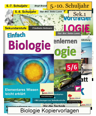 Biologieunterricht. Kopiervorlagen