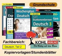 Deutsch Kopiervorlagen und Arbeitsblätter für Grundschule