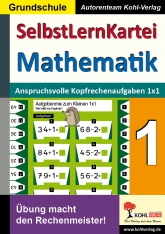 Mathe Kopiervorlagen mit Lösungen - Selbstlernkartei