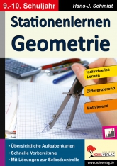 Mathe Kopiervorlagen mit Lösungen - Mathe Stationenlernen, 7/8. Schuljahr