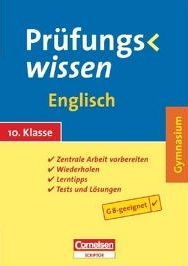 Cornelsen Lernhilfen der Reihe Prfungswissen, begleitend zum Schulunterricht