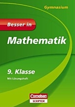 Mathe Lernhilfen von Cornelsen für den Einsatz in der weiterführenden Schule, Klasse 9 -ergänzend zum Matheunterricht