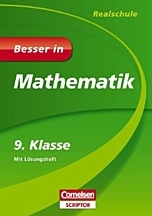 Mathe Lernhilfen von Cornelsen für den Einsatz in der weiterführenden Schule, Klasse 9 -ergänzend zum Matheunterricht