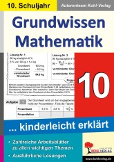 Mathe Kopiervorlagen mit Lösungen - Grundwissen Mathematik / Klasse 10