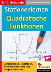 Mathe Kopiervorlagen mit Lösungen - Stationenlernen Quadratische Funktionen