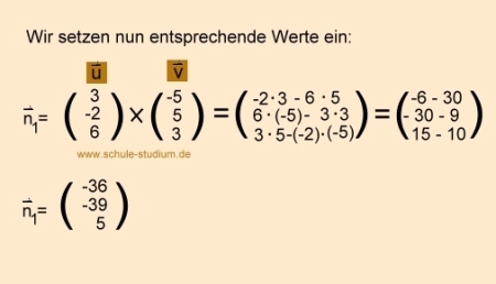 Analytische Geometrie und lineare Algebra- Normalenvektor