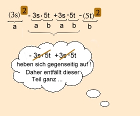 Anwendung der binomischen Formel