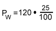 Berechnung vom Prozentwert Pw