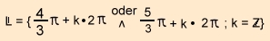 Loesungsmenge. Sin (x) = 0,5