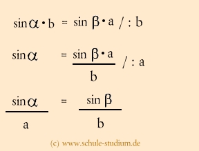 Beweis des Sinussatzes