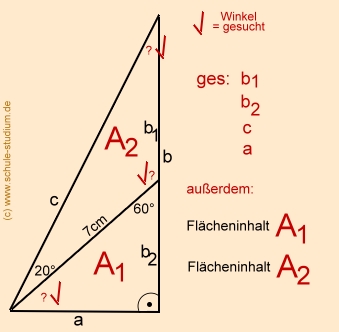 Sinussatz, Berechnungen am Dreieck