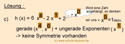 Symmetrie bei ganzrationalen Funktionen