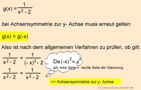 Symmetrie bei ganzrationalen Funktionen