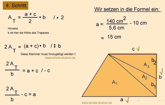 Flächeninhalt bei Vielecken berechnen