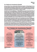 Der Präsident der französischen Republik Schaubilder Wirtschaft & Politik
