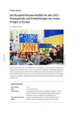 Ukraine Krieg. Aktuelle Arbeitsblätter - Download