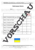 Ukraine Stationenzirkel. Aktuelle Arbeitsblätter - Download