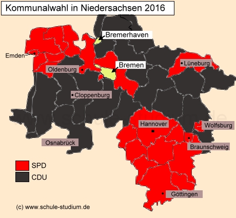 Kommunalwahl in Niedersachsen 2016