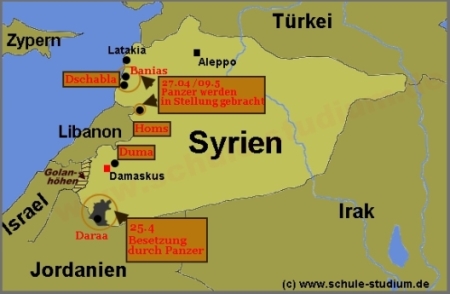 Syrien: Unruhen in der arabisch-muslimischen Welt