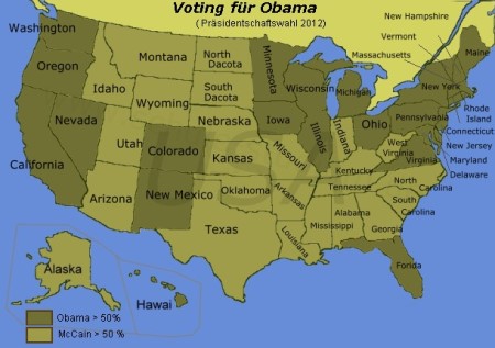 Präsidentschaftswahlen 2012, USA Präsidentenwahl in den USA