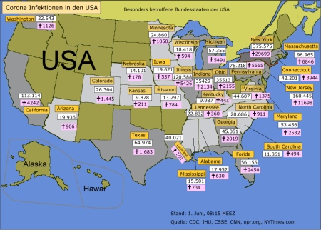 Corona Infektionen USA