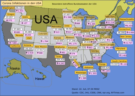 Corona Infektionen USA