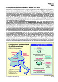 Europäische Gemeinschaft für Kohle und Stahl Schaubilder, Diagramme, Tabellen und Illustrationen zu Wirtschaft und Politik