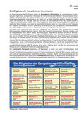 Die Mitglieder der Europäischen Kommission Schaubilder, Diagramme, Tabellen und Illustrationen zu Wirtschaft und Politik