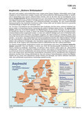 Schaubilder, Diagramme und Illustrationen. Themen Innenpolitik, Zuwanderung, Innere Sicherheit, Migration, Aussiedler,Asylanten