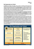 Die Organisation der Polizei Schaubilder, Diagramme und Illustrationen. Themen Innenpolitik, Zuwanderung, Innere Sicherheit, Migration, Aussiedler,Asylanten