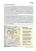 Der neue Personalausweis Schaubilder, Diagramme und Illustrationen. Themen Innenpolitik, Zuwanderung, Innere Sicherheit, Migration, Aussiedler,Asylanten