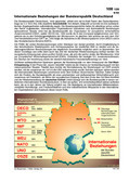 Internationale Beziehungen der Bundesrepublik Deutschland Schaubilder, Diagramme, Tabellen und Illustrationen zu Wirtschaft und Politik