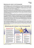 Schaubild: Mitwirkung der Länder in der Europapolitik Schaubilder & Illustrationen zum Politischen System Deutschlands