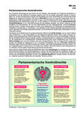 Schaubild: Parlamentarische Kontrollrechte Schaubilder & Illustrationen zum Politischen System Deutschlands