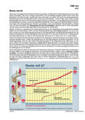 Schaubilder, Diagramme und Illustrationen. Themen Renten, Rentenversicherung, Rentensystem