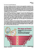 Schaubilder, Diagramme und Illustrationen. Themen Renten, Rentenversicherung, Rentensystem